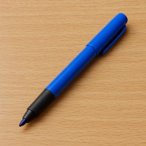 Caneta de tinta permanente azul